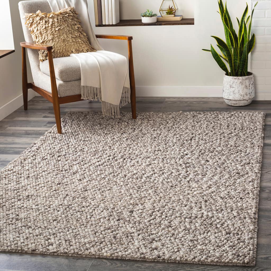 Nora Handmade Wool Blend Farmhouse Area Rug