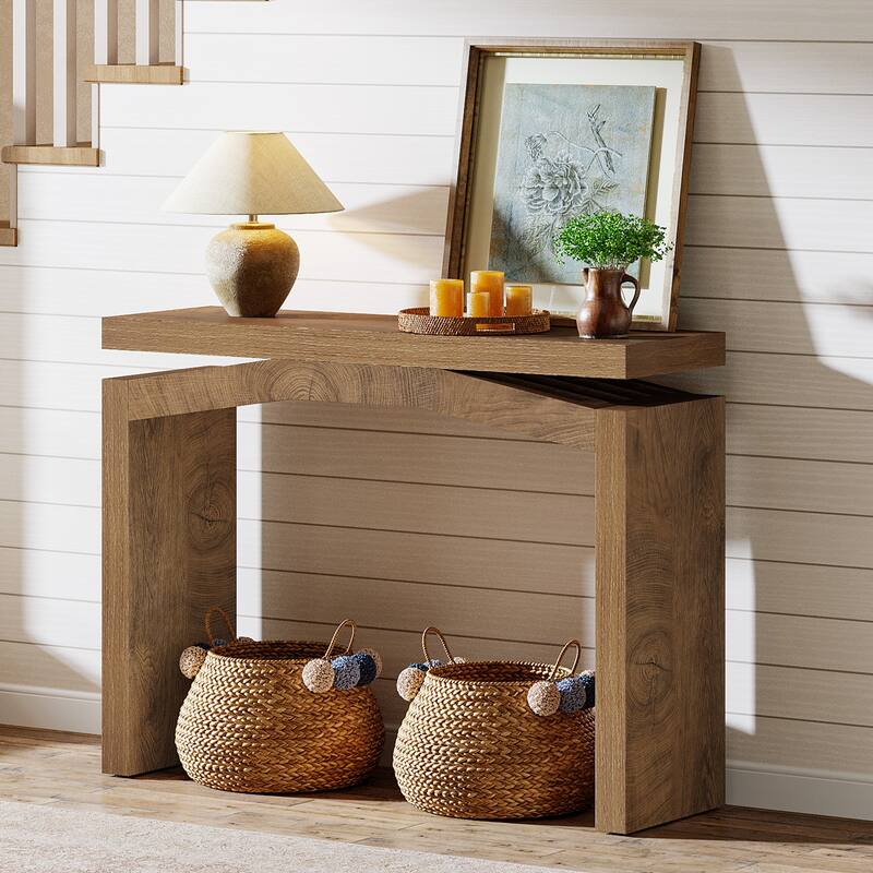 40-Inch Farmhouse Console Table for Entryway