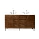 preview thumbnail 1 of 32, James Martin Vanities Metropolitan 60" Double Vanity, American Walnut