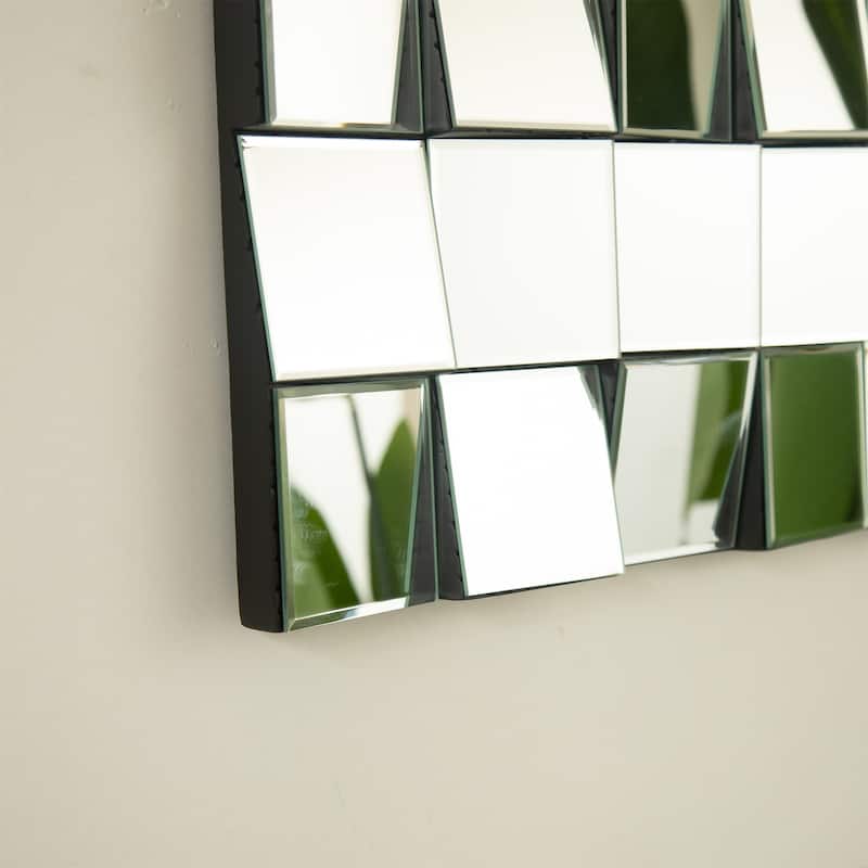 24" 3D Square Wall Mirror