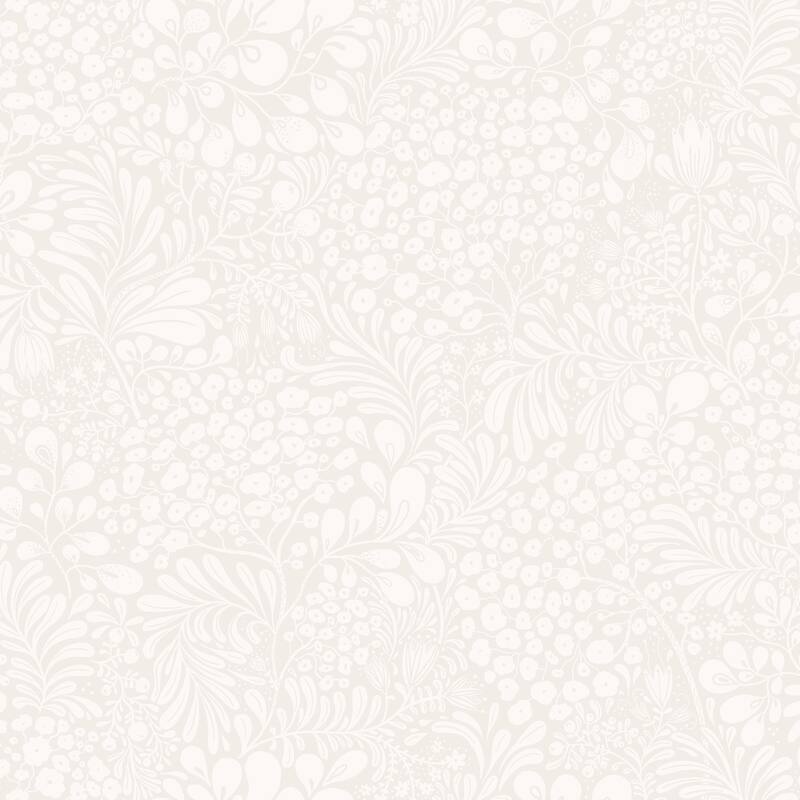 A-Street Prints Siv Light Grey Botanical Wallpaper