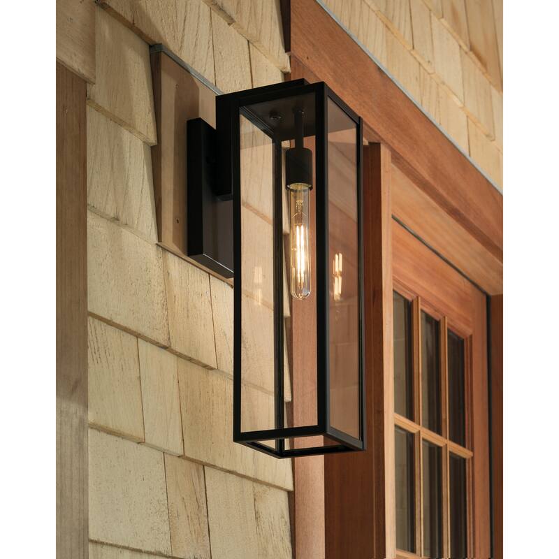 Elk Home Capture Matte Black 1 Light Outdoor Wall Sconce