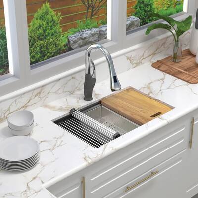 Transolid KWSSU301910 KWS 30" Undermount Single Basin Stainless Steel