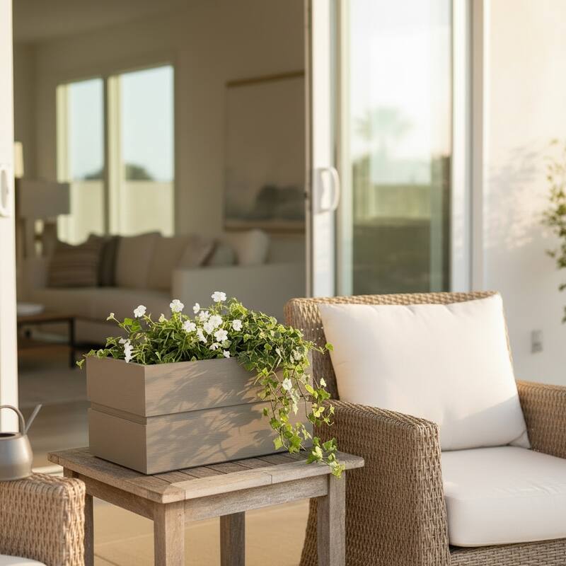 Rectanglar Terrace Planter Short