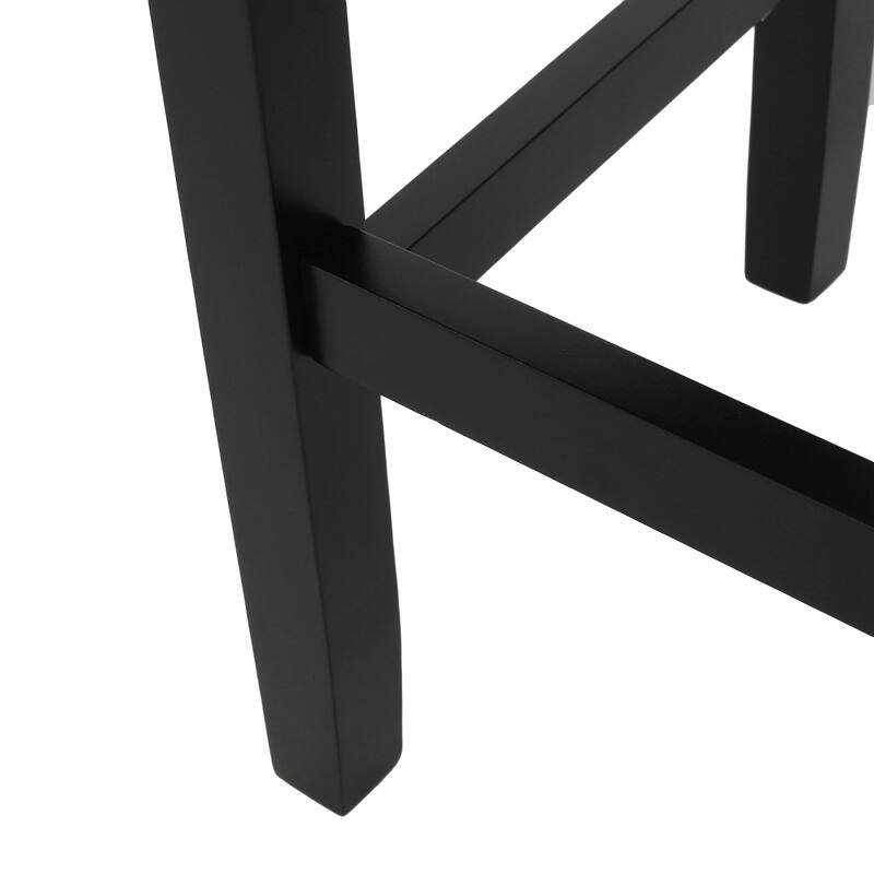 Set of 2, 26.75" Backless Leather Counter Height Barstools
