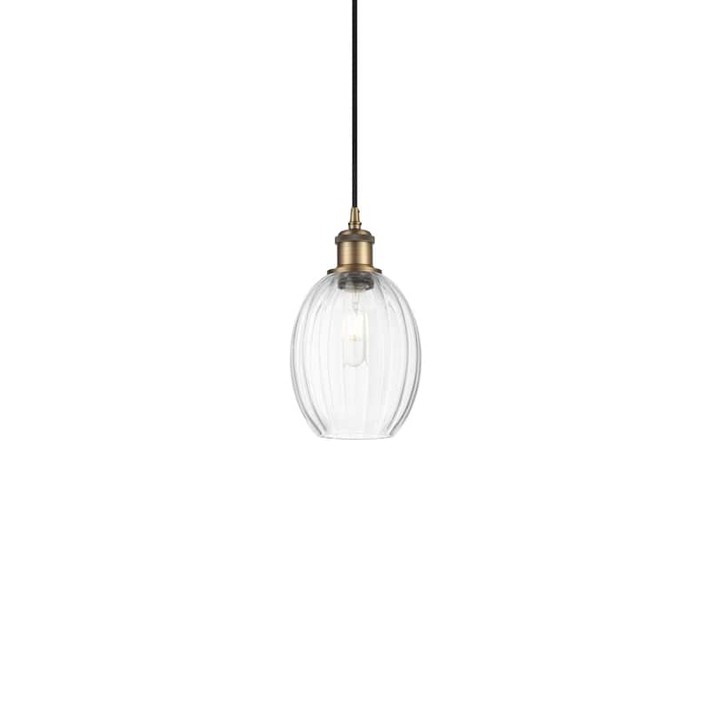 Innovations Lighting 516-1P-11-7 Preston Pendant Preston 7" Wide Mini - Brushed Brass / Clear