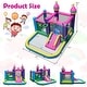 preview thumbnail 11 of 9, 6-in-1 Inflatable Bounce House with Slide, Ball Pit, and Basketball Rim 420D Oxford Cloth - 129" x 154.5" x 106.5"(L x W x H)