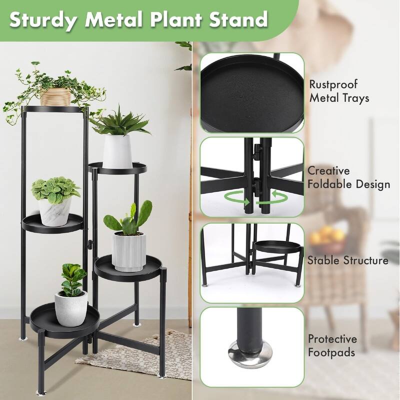 Tiered Metal Plant Stand