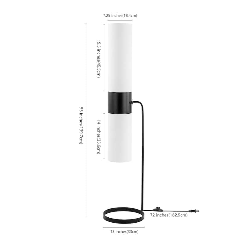 SAFAVIEH Lighting Elinore 55-inch Floor Lamp - 13Wx12Dx55H