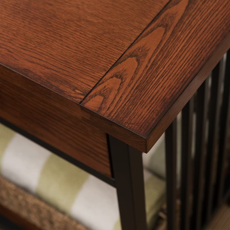 Carbon Loft Peter Oak Side Table with Drawer