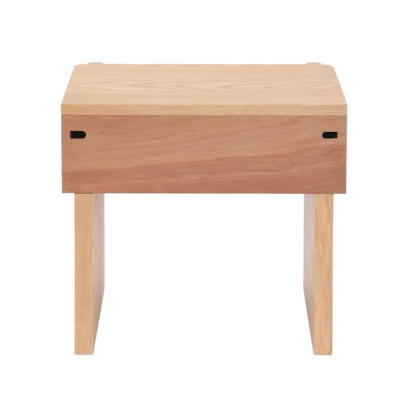 Christopher Knight Home - Modern Minimalist Wood Nightstand with Single Drawer