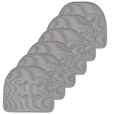 Pinstripe U-shaped Memory Foam Chair Pad