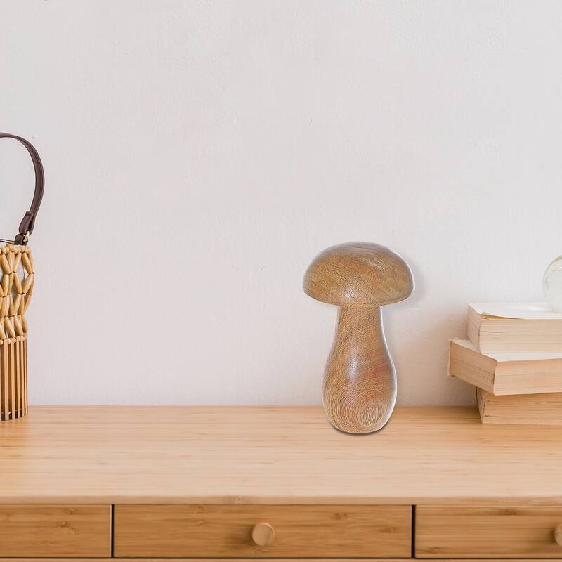 Mango Wood Decorative Mushroom Small