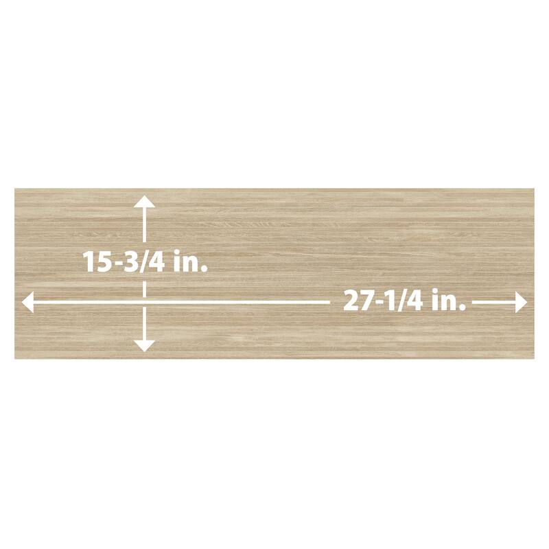 Merola Tile Larchwood Alder 15-3/4" x 47-1/4" Fluted Ceramic Wall Tile