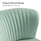 preview thumbnail 94 of 114, HULALA HOME Monica Modern Velvet Curved Tufted Back Loveseat with Metal Tapered Legs