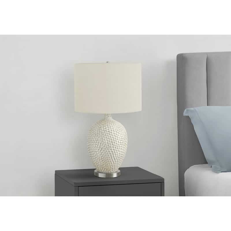 Lighting, 28"h, Table Lamp, Cream Ceramic, Ivory / Cream Shade, Contemporary