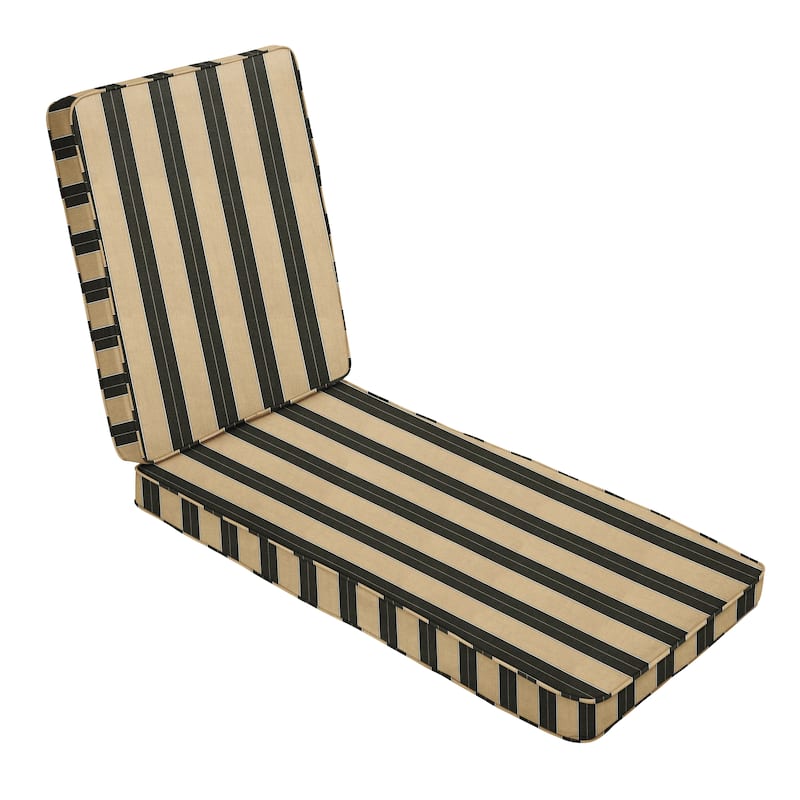 Sorra Home Sunbrella Indoor/Outdoor Chaise Lounge Cushion - 24"W x 73"L x 3"H