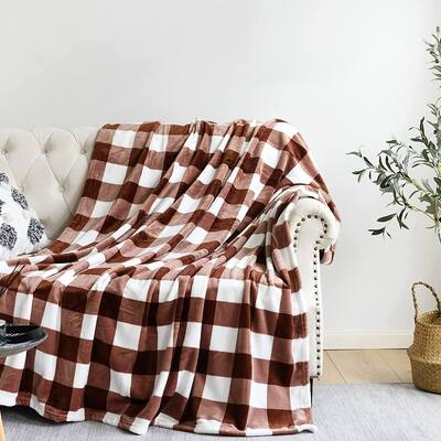 Buffalo Plaid Throw Blanket Soft Flannel Fleece Checker Pattern