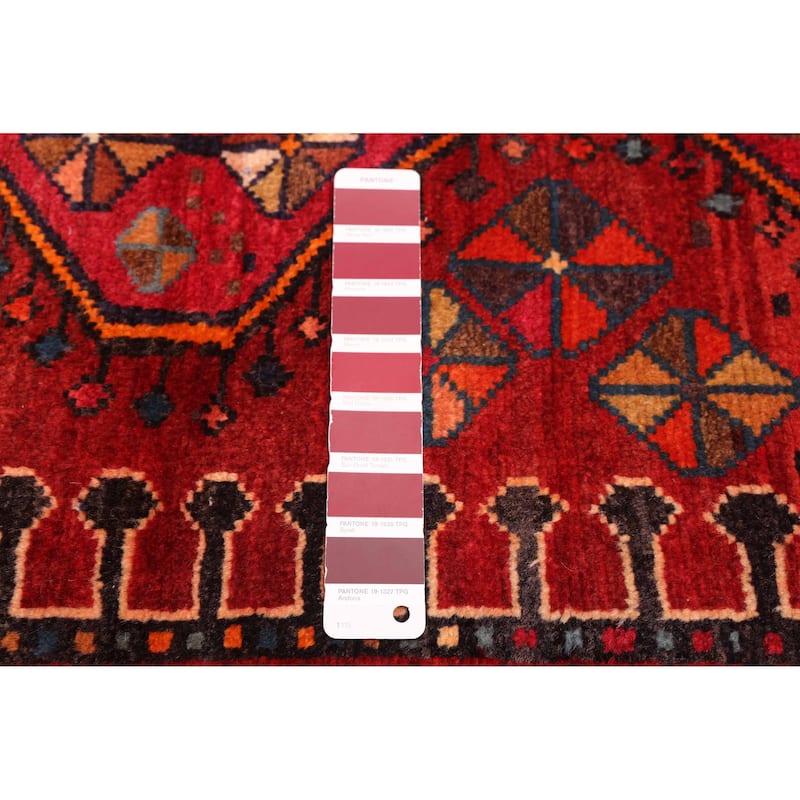 ECARPETGALLERY Hand-knotted Konya Anatolian Red Wool Rug - 4'4 x 6'1