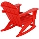 preview thumbnail 80 of 85, POLYTRENDS Laguna Adirondack Eco-Friendly Poly All-weather Outdoor Rocking Chair