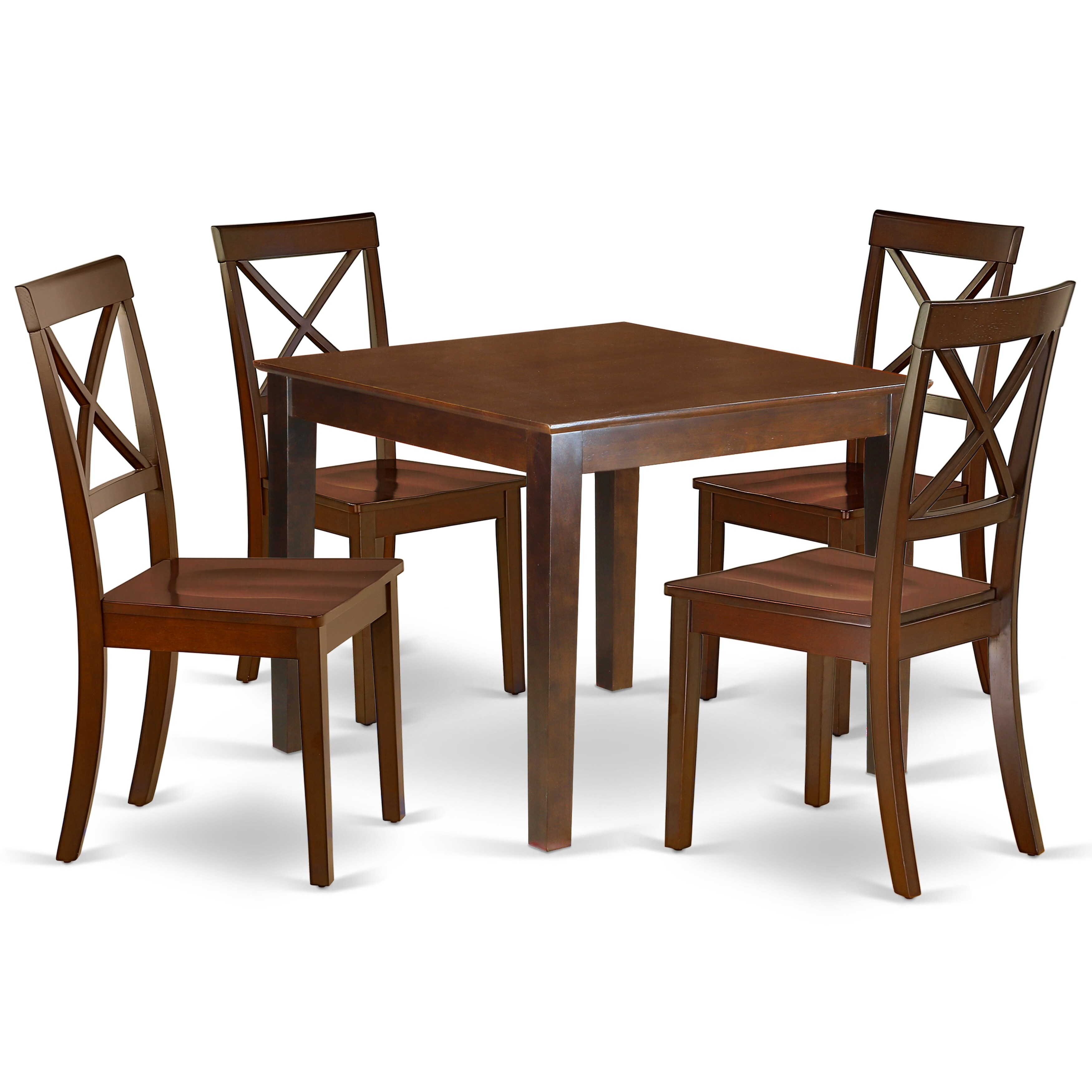 eHemco Super Kids Table and 2 Chairs Set Solid Hard Wood in Coffee 