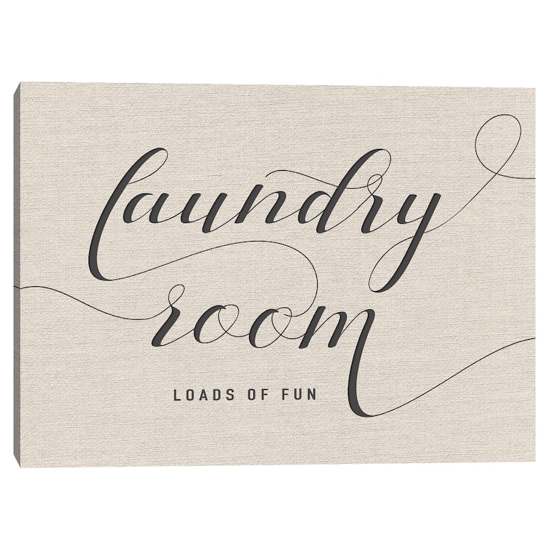 Laundry Room Crop Canvas Art Print