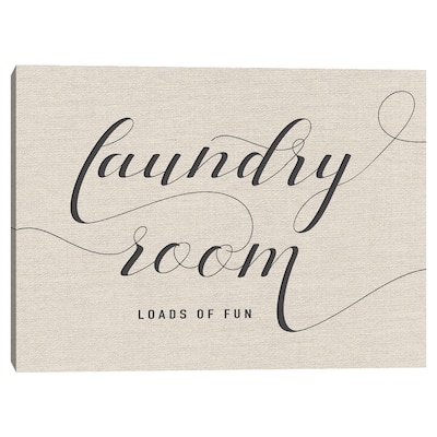 Laundry Room Crop Canvas Art Print