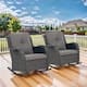 Option Brown Wicker / Grey Cushion