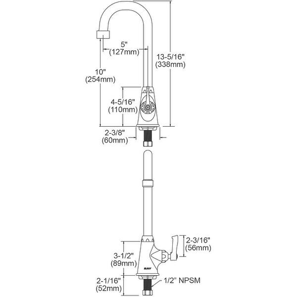 Shop Elkay Lk535gn05l2 1 5 Gpm Deck Mounted Single Handle Utility