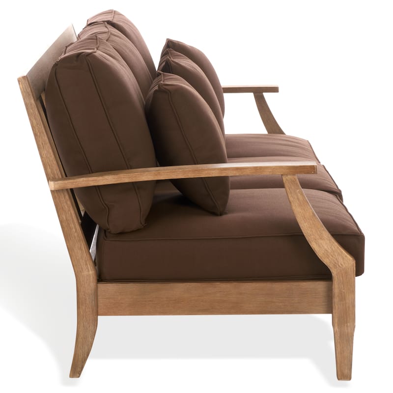 SAFAVIEH Couture Martinique Wood Patio Sofa