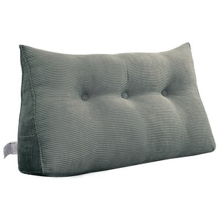 WOWMAXWOWMAX Headboard Reading Wedge Wedge Pillow Bolster Headboard Cushion