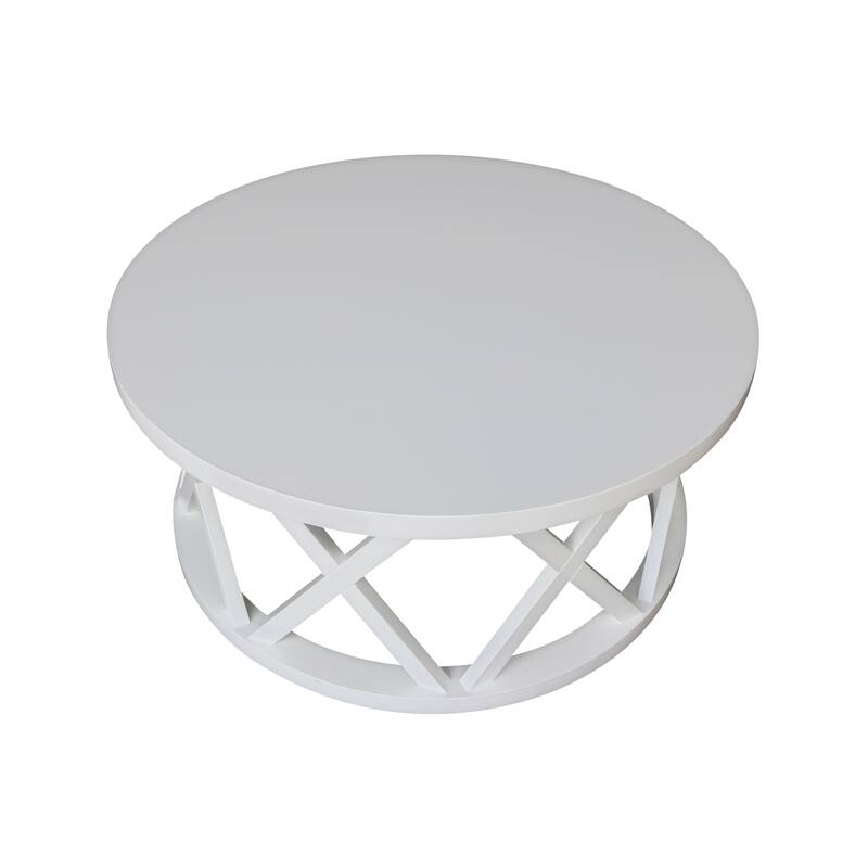 Round Ceylon Coffee Table - 40 in. W x 40 in. D x 18 in. H