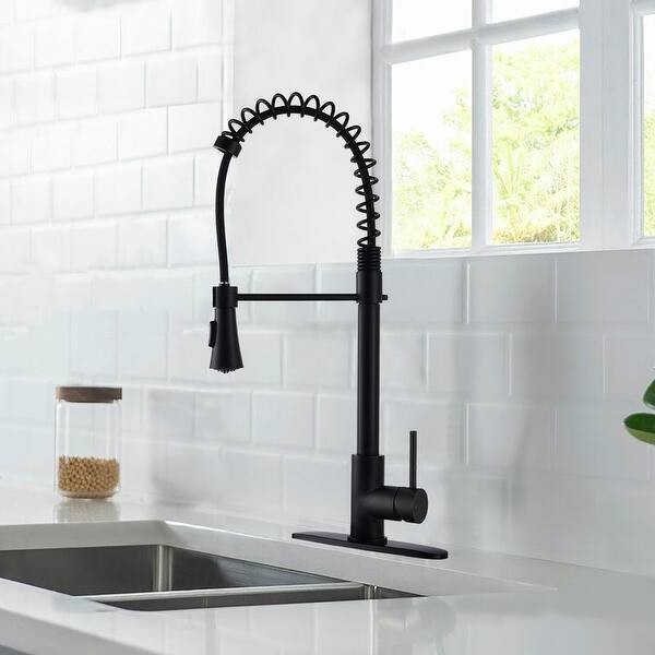 BATHLET Commercial Modern Single Handle Spring High Arc ...