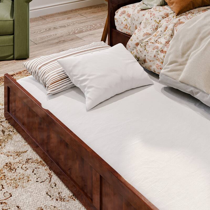Nantucket Twin Wood Daybed with Twin Size Trundle