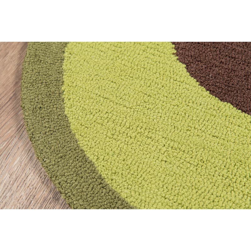 Novogratz by Momeni Cucina Avocado Polyester Kitchen Mat - 2' X 3'