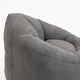 preview thumbnail 18 of 101, Microfiber High-Density Foam Bean Bag Lounge Chairs with Removable Footrest Grey