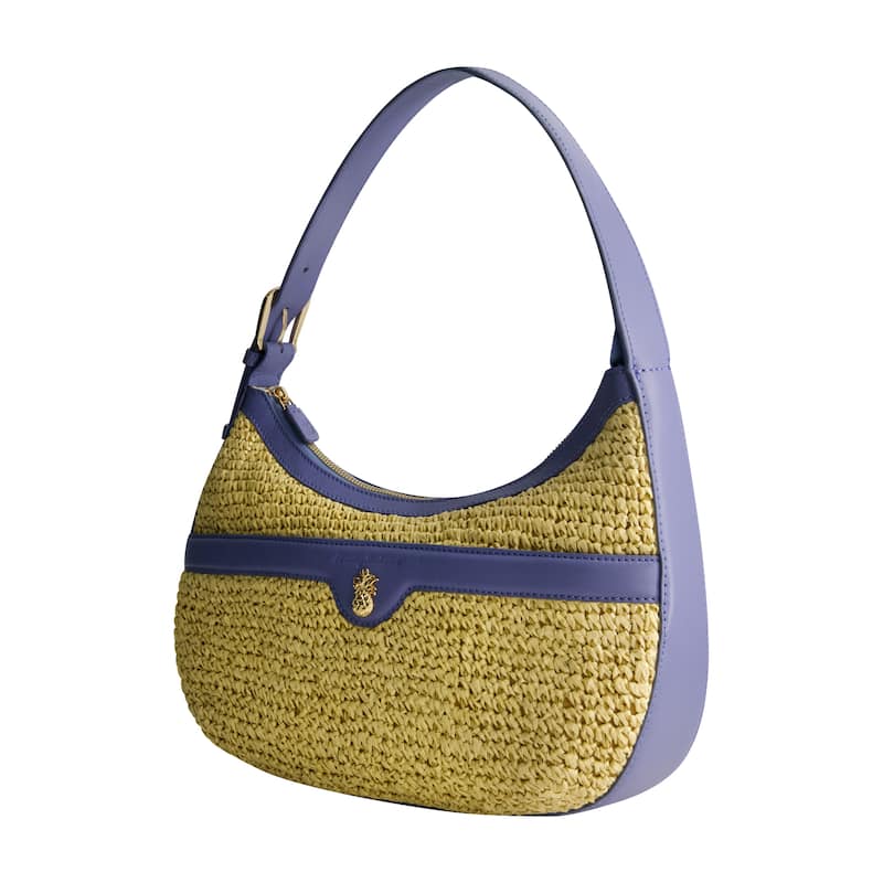 Tommy Bahama Soft Straw Zip-Top Hobo