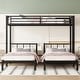 preview thumbnail 5 of 13, Detachable Triple Bunk Bed,Twin over Twin & Twin Bunk Beds for 3,L-Shape Triple Bunk Bed