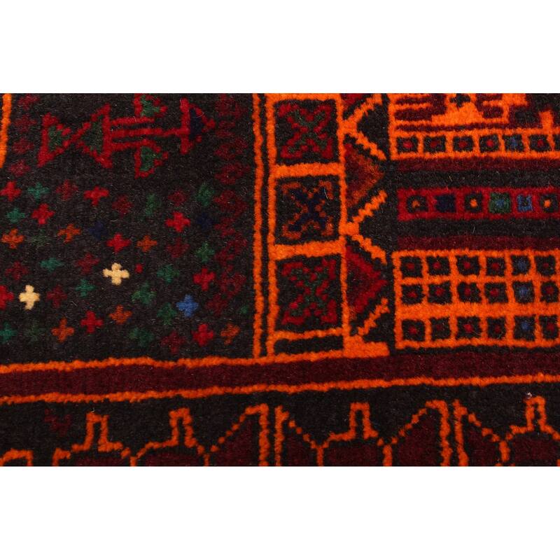 ECARPETGALLERY Hand-knotted Teimani Black Wool Rug - 2'11 x 4'3