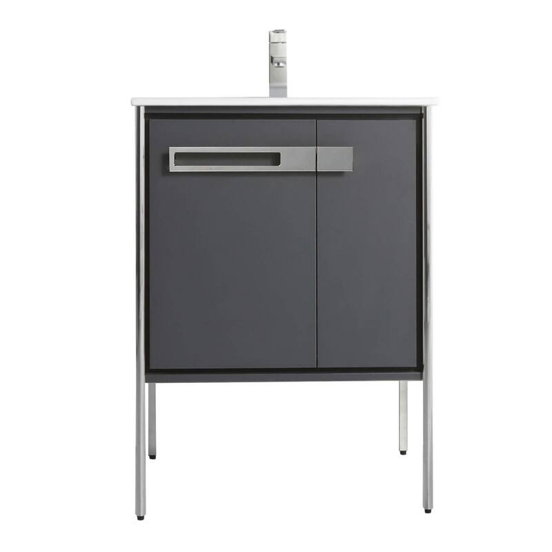 Fine Fixtures Oakville Bathroom Vanity with White Ceramic Sink