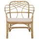 preview thumbnail 2 of 10, SAFAVIEH Home Junie Rattan Dining Chair - 26"W x 24"D x 37"H