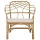 preview thumbnail 3 of 11, SAFAVIEH Junie Tropical Rattan Dining Chair, Fully Assembled - 26" W x 24" D x 37" H