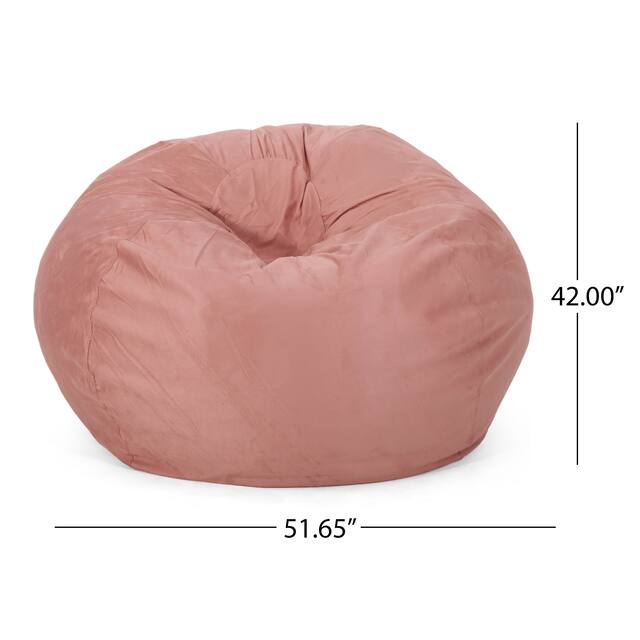 Madison Faux Suede 5-foot Beanbag Chair by Christopher Knight Home