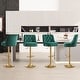 preview thumbnail 16 of 30, HOMYKA 360 Degrees Swivel Velvet Bar Chair With Adjustable Height of 4
