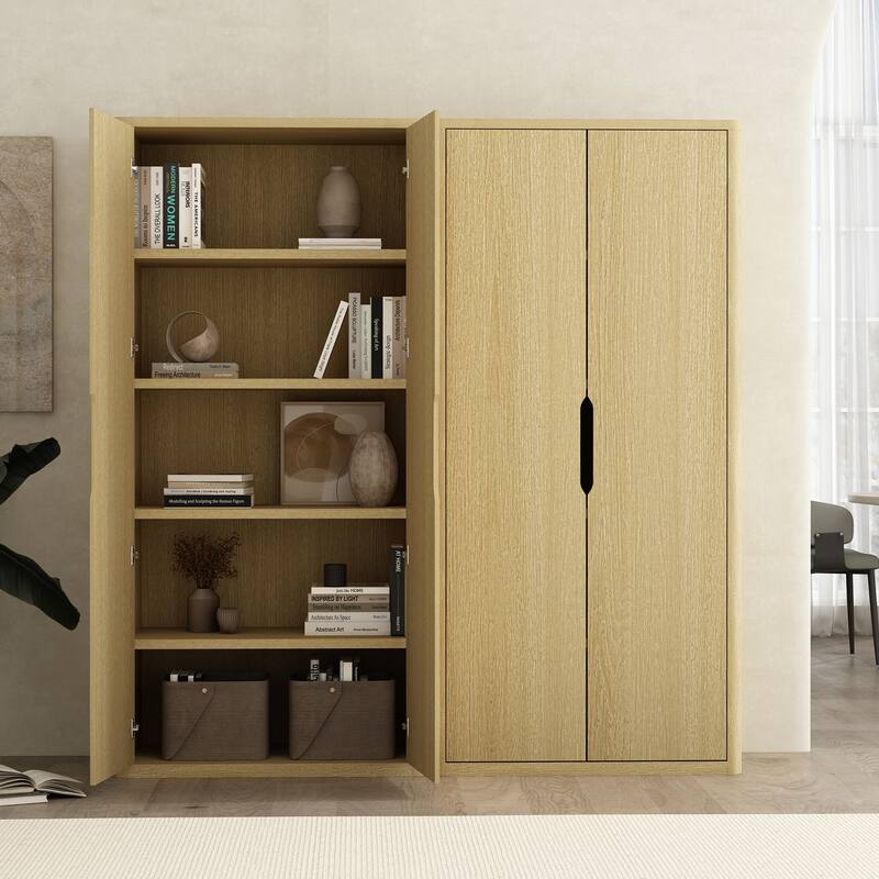 Manhattan Comfort Rivington Modern 38 In Bookcase Cabinet