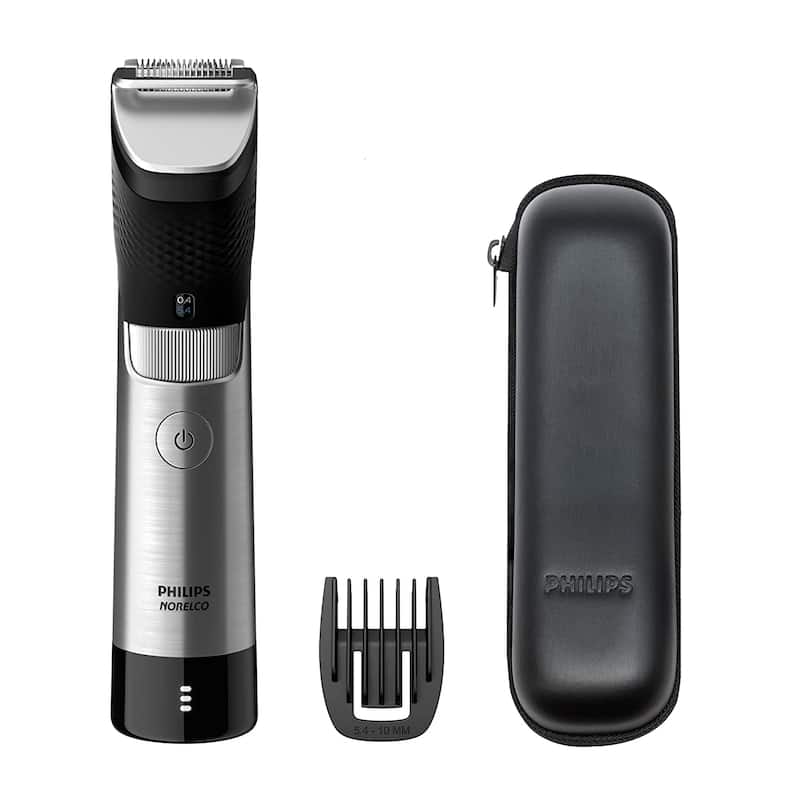 Ultimate Precision Beard and Hair Trimmer with Beard Sense Technology for an even trim Series 9000 - Stainless Steel