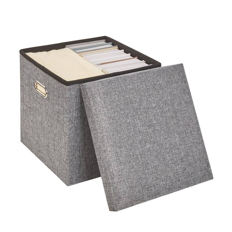 Ottoman Storage Ottoman Footrest Stool Small Ottoman with Storage Foldable Ottoman Foot Rest Footstool Bench