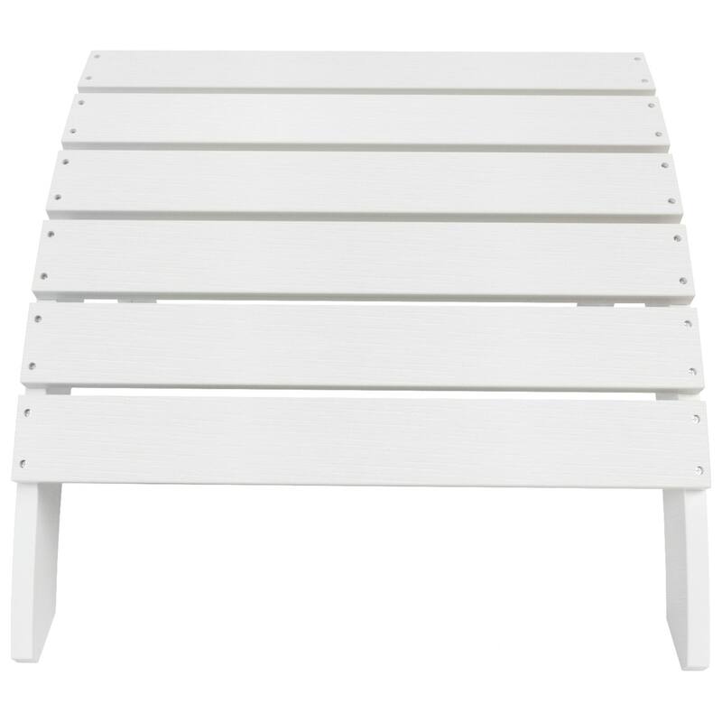 Vineyard HIPS Outdoor Eco-Friendly All Weather Adirondack Chair Ottoman