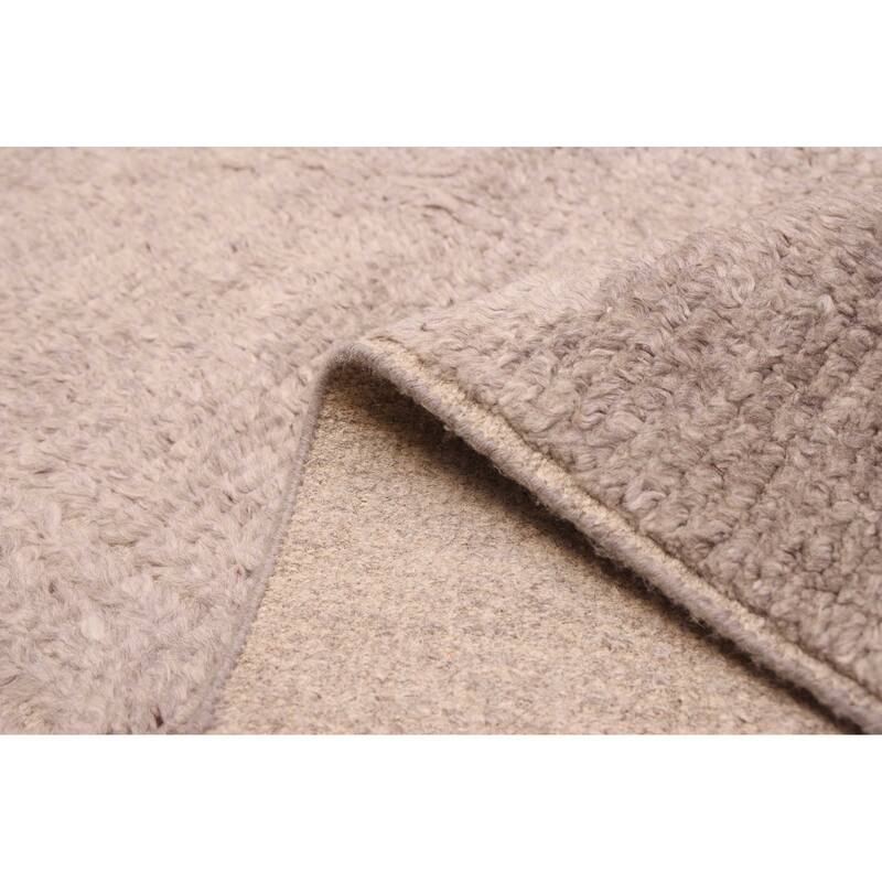 ECARPETGALLERY Hand-knotted Tangier Grey Wool Rug - 5'0 x 8'1