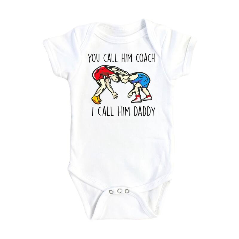Wrestling - Baby Boy Girl Clothes Infant Bodysuit Funny Cute Newborn 1A - Natural - 0-3M